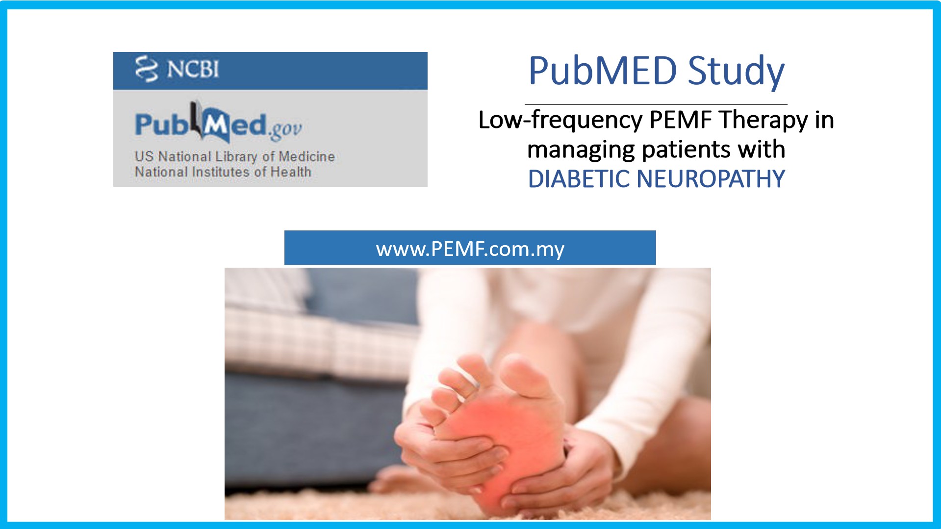 Lowfrequency PEMF Therapy in managing patients with DIABETIC
